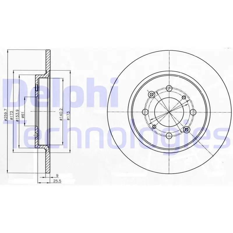 спирачен диск DELPHI              