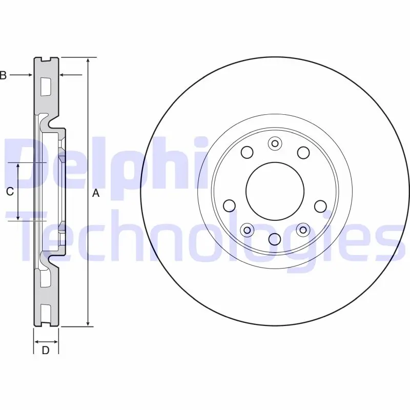 спирачен диск DELPHI              