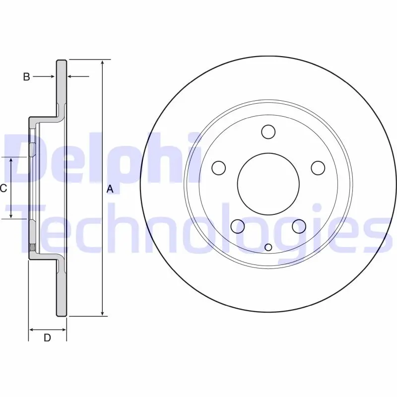спирачен диск DELPHI              