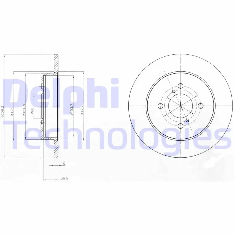 спирачен диск DELPHI              