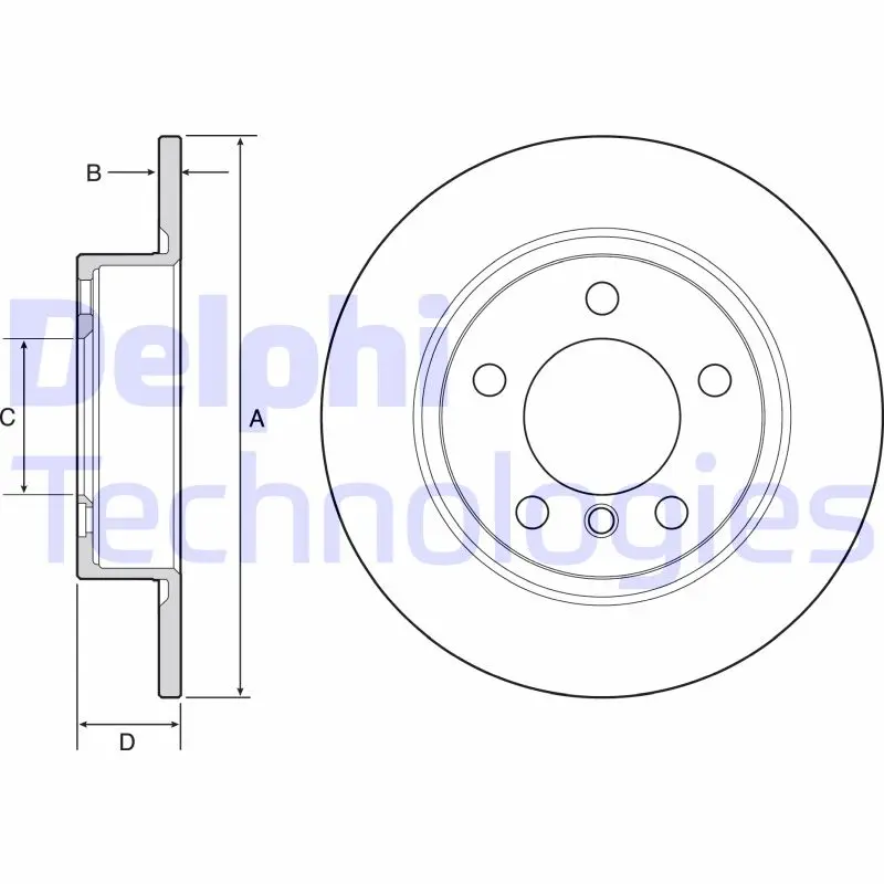 спирачен диск DELPHI              