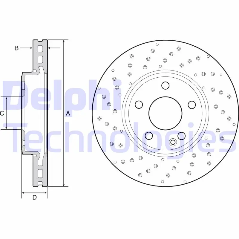 спирачен диск DELPHI              