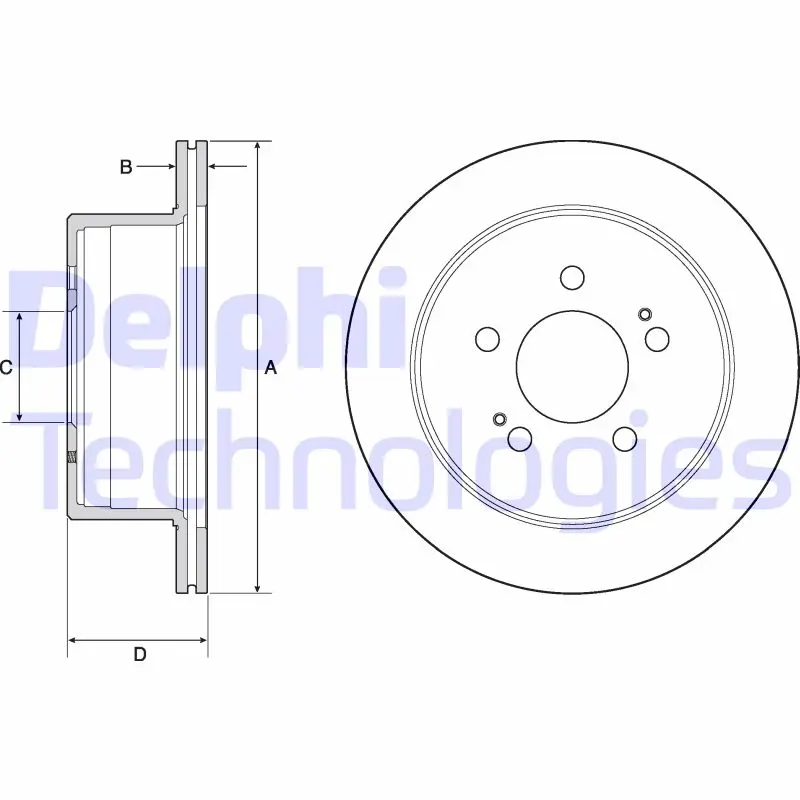спирачен диск DELPHI              