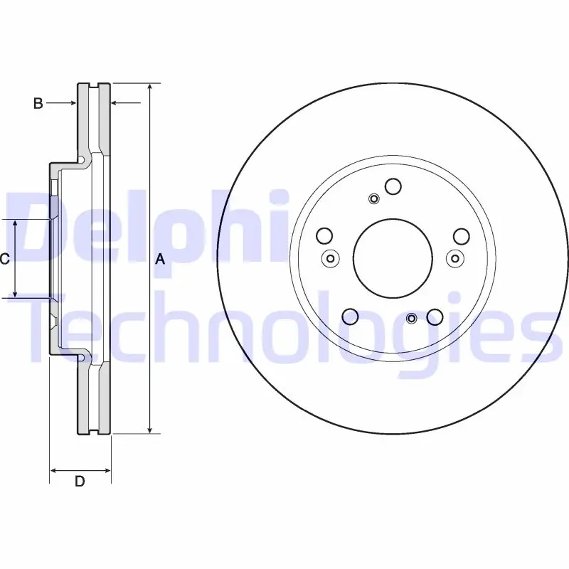 спирачен диск DELPHI              