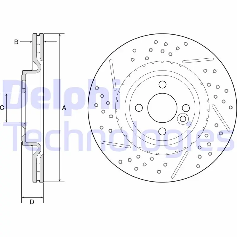 спирачен диск DELPHI              