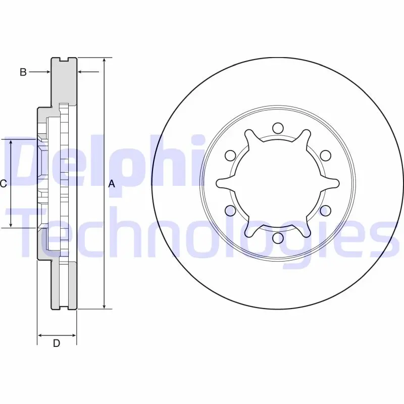 спирачен диск DELPHI              