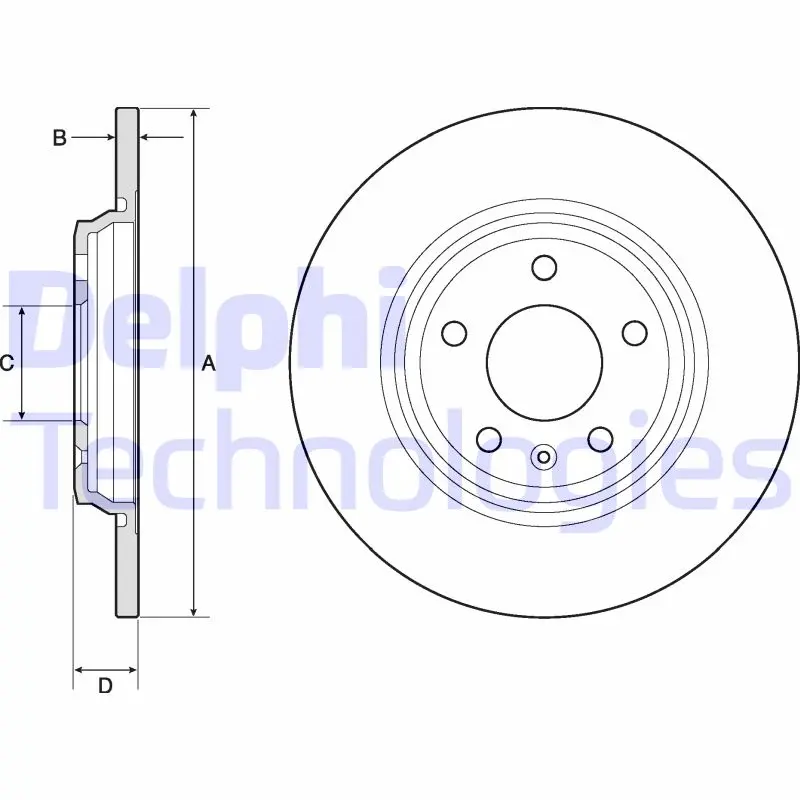 спирачен диск DELPHI              