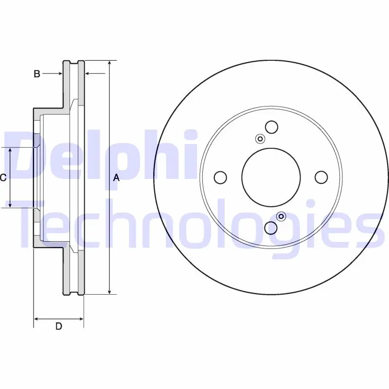 спирачен диск DELPHI              