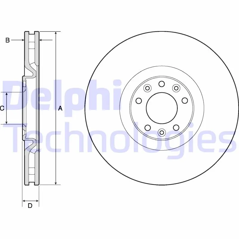 спирачен диск DELPHI              