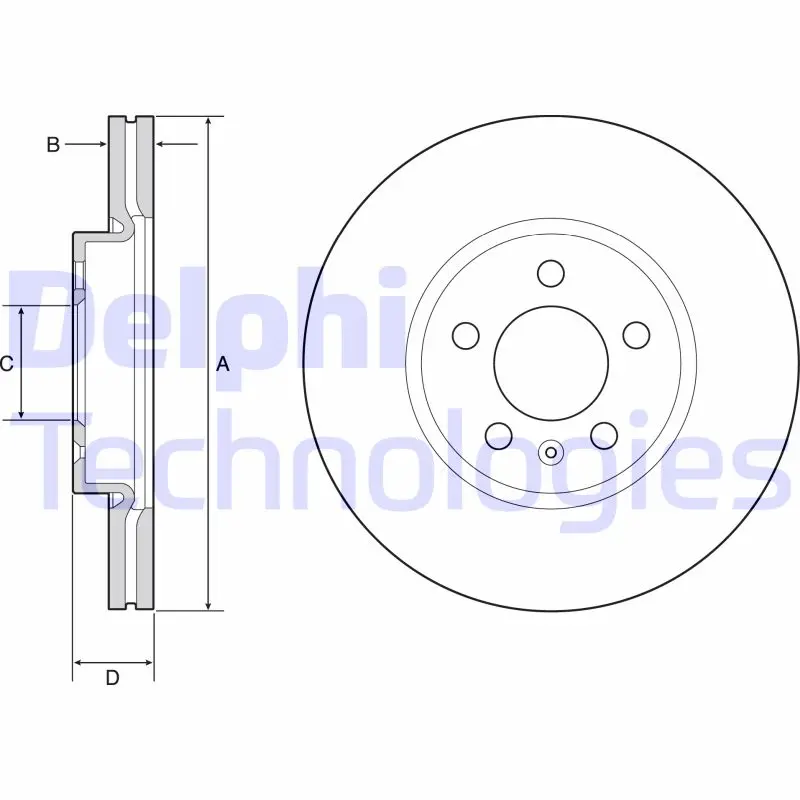 спирачен диск DELPHI              