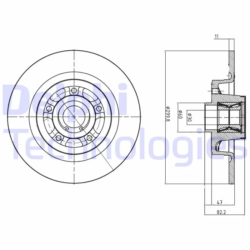спирачен диск DELPHI              