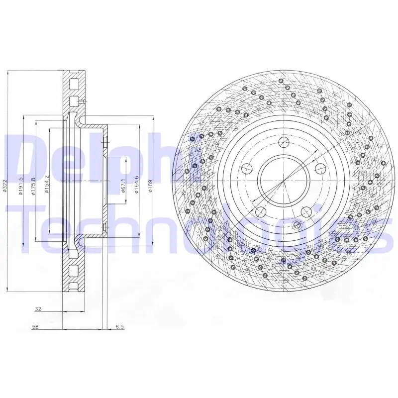 спирачен диск DELPHI              
