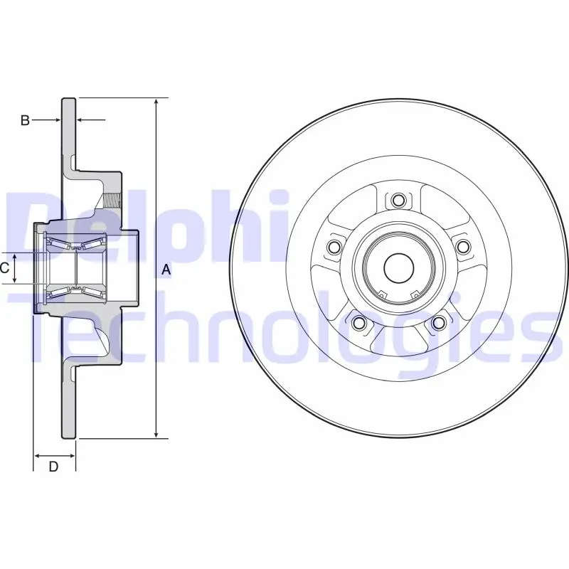 спирачен диск DELPHI              