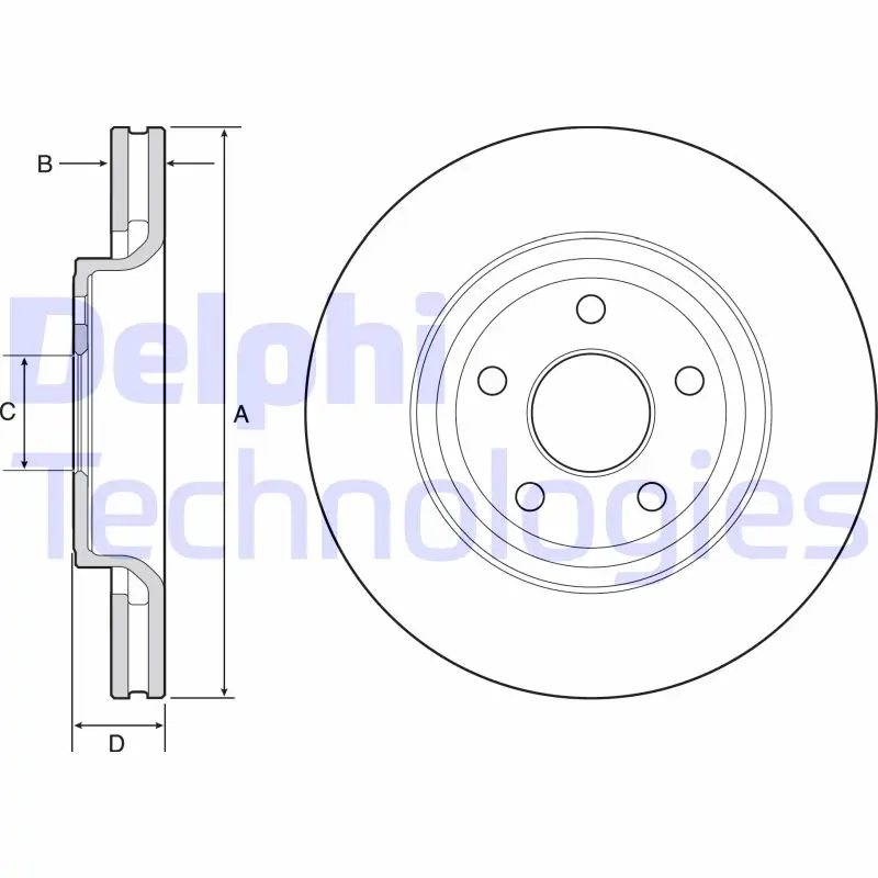 спирачен диск DELPHI              
