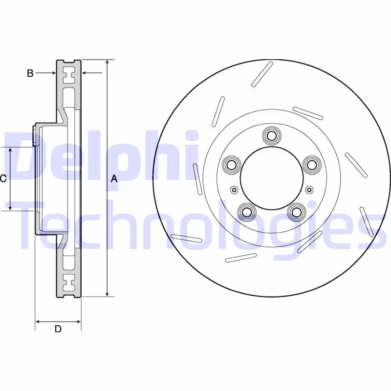 спирачен диск DELPHI              