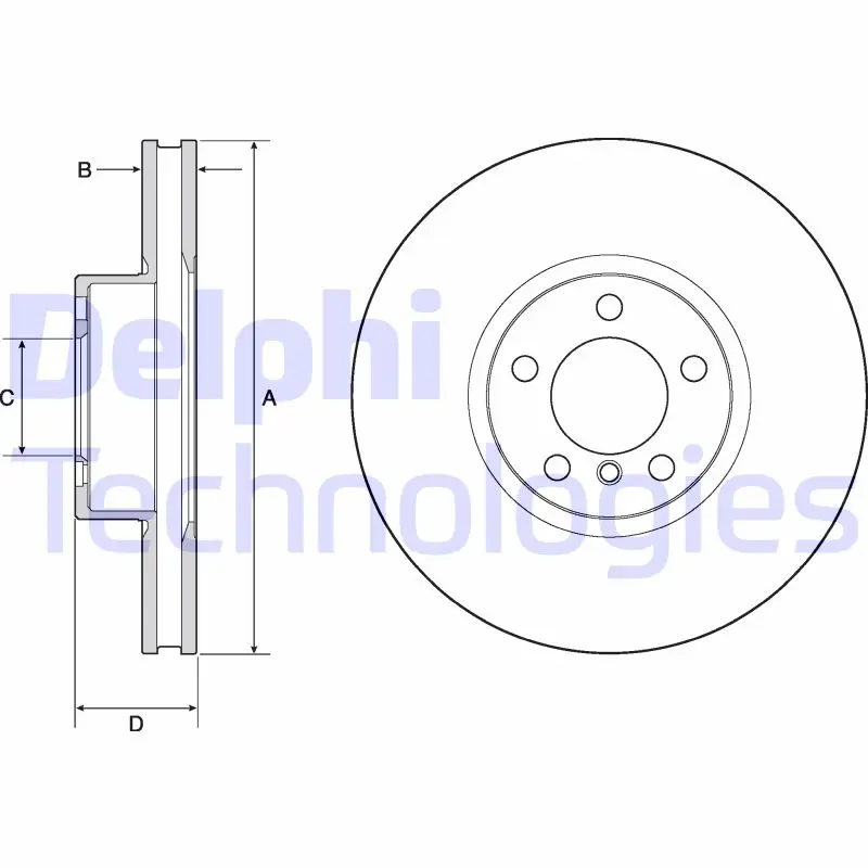 спирачен диск DELPHI              