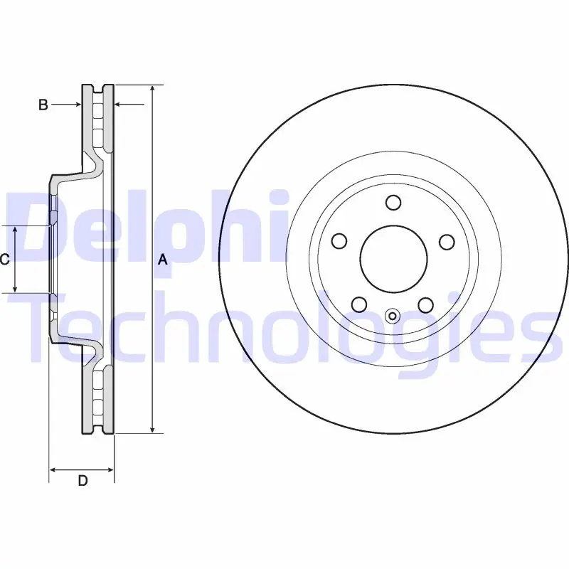 спирачен диск DELPHI              