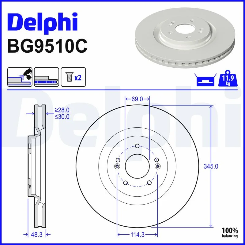 Спирачен диск DELPHI