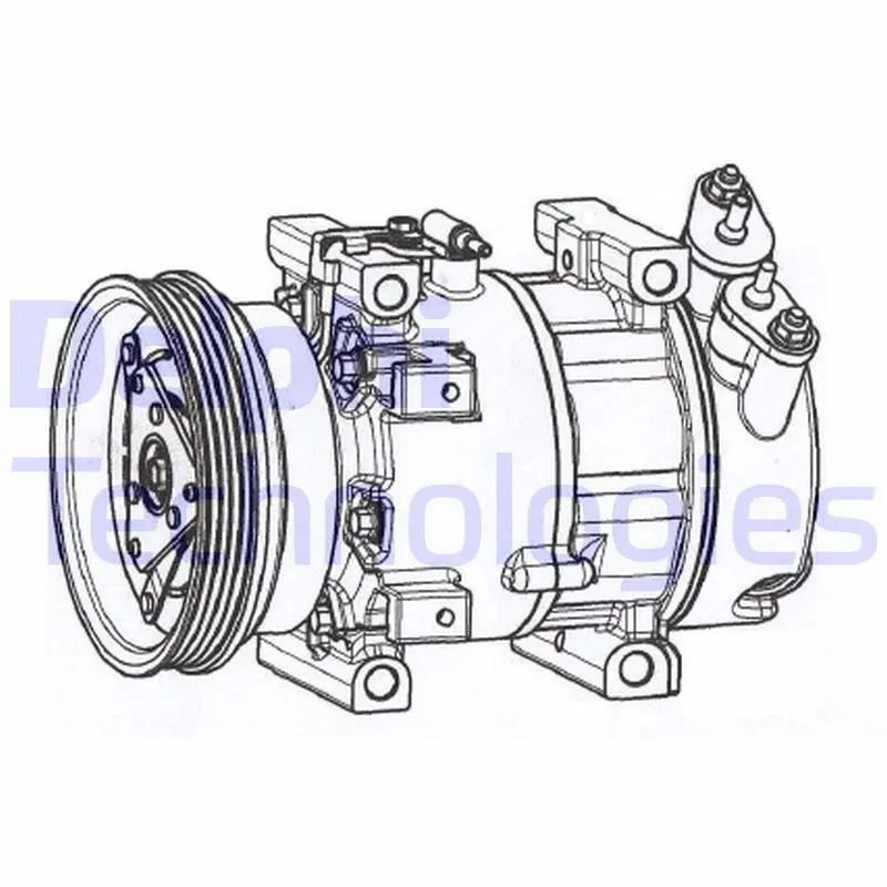 компресор, климатизация DELPHI              
