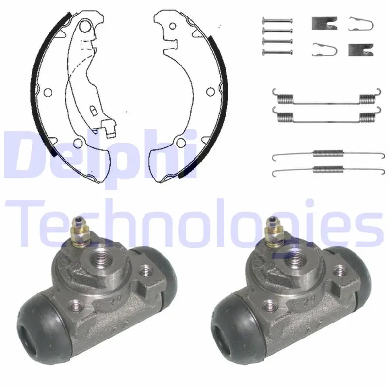 комплект спирачна челюст DELPHI              