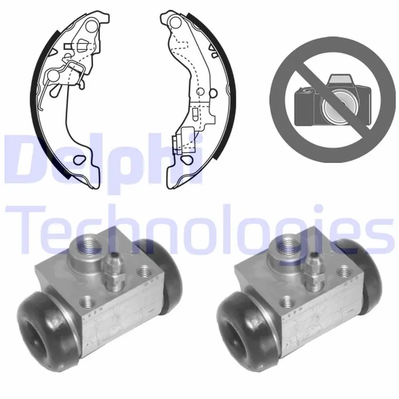 комплект спирачна челюст DELPHI              