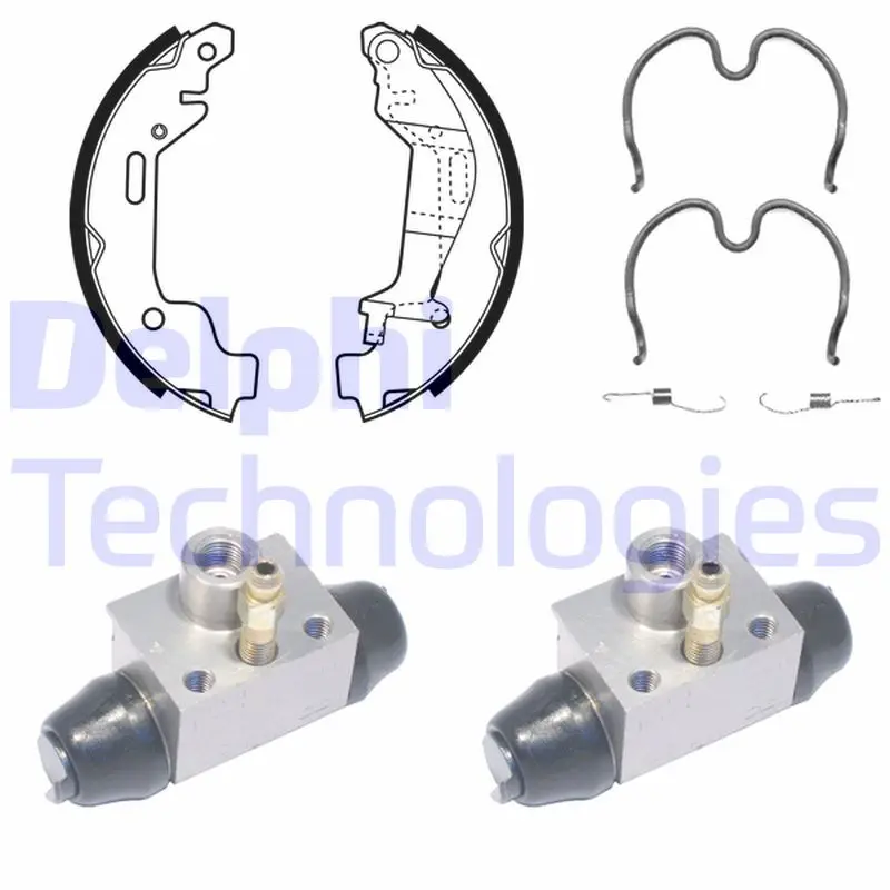 комплект спирачна челюст DELPHI              