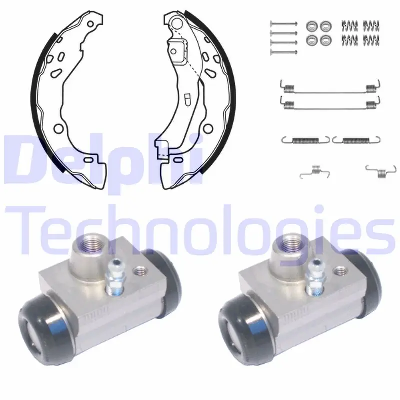 комплект спирачна челюст DELPHI              