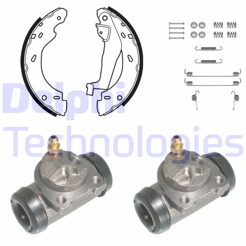 комплект спирачна челюст DELPHI              