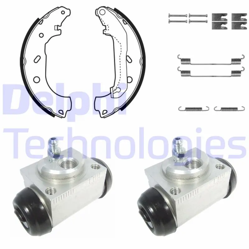 комплект спирачна челюст DELPHI              