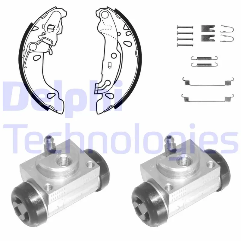 комплект спирачна челюст DELPHI              