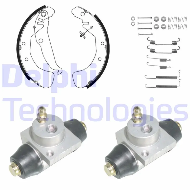 комплект спирачна челюст DELPHI              