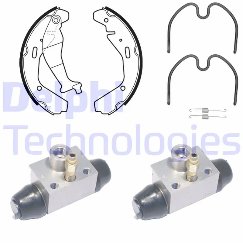 комплект спирачна челюст DELPHI              