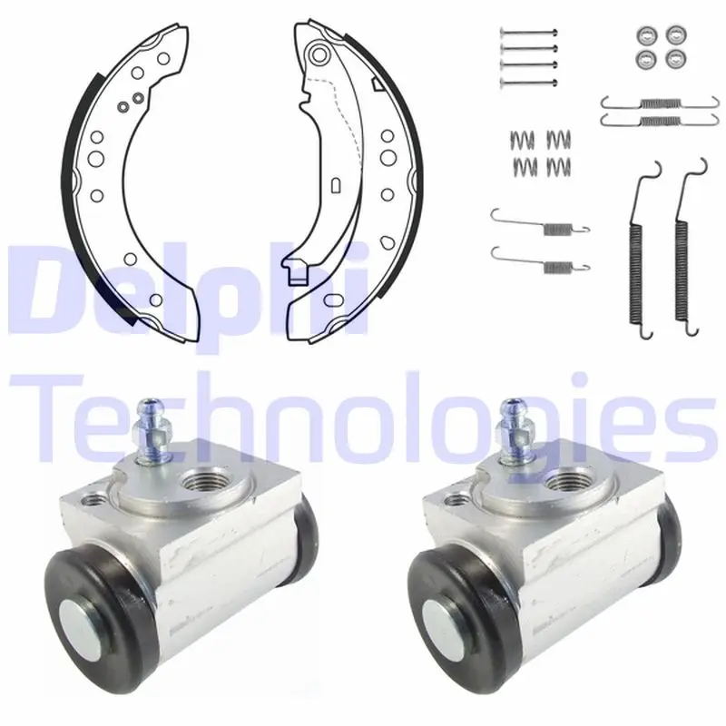 комплект спирачна челюст DELPHI              