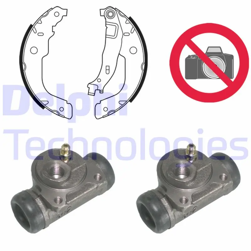 комплект спирачна челюст DELPHI              