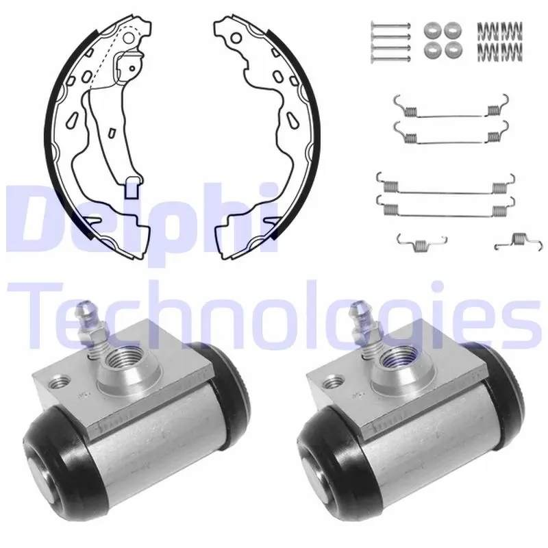 комплект спирачна челюст DELPHI              