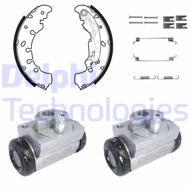 комплект спирачна челюст DELPHI              