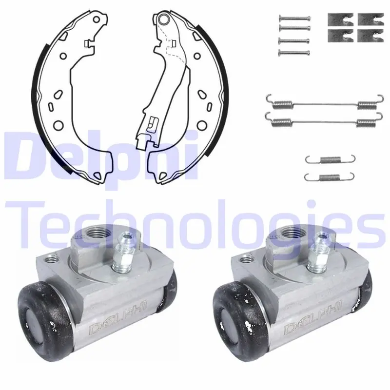 комплект спирачна челюст DELPHI              