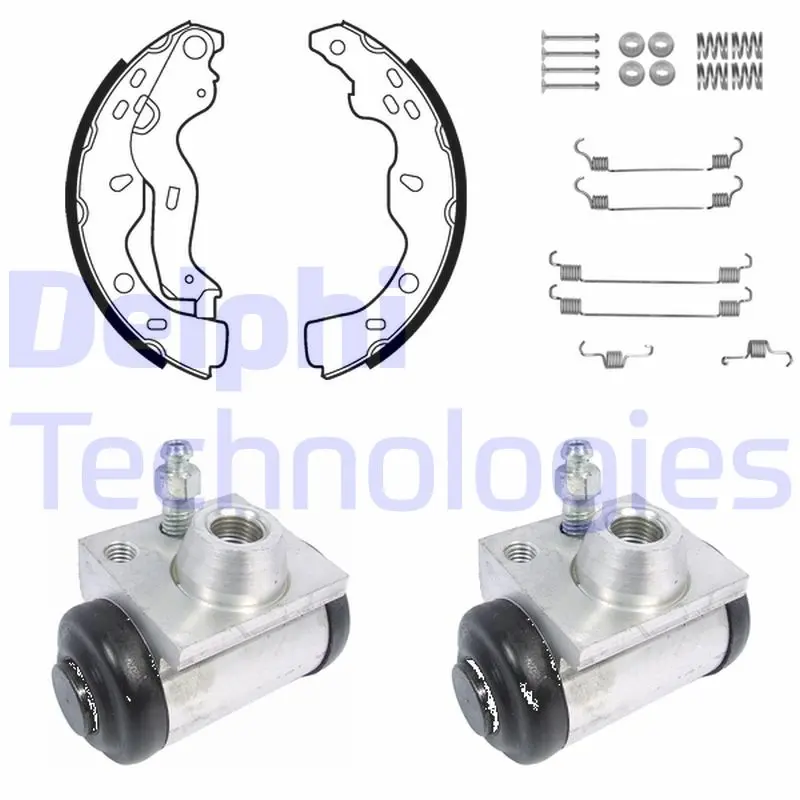 комплект спирачна челюст DELPHI              