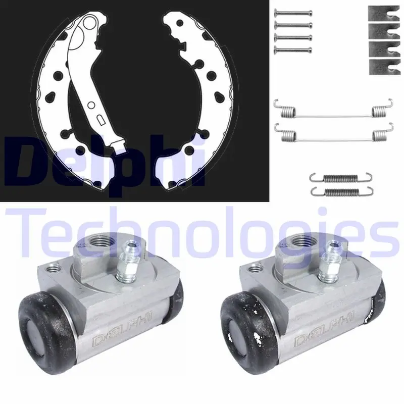 комплект спирачна челюст DELPHI              