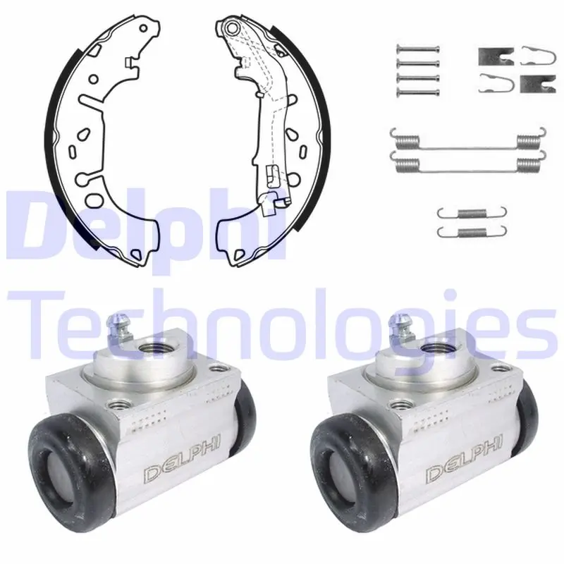 комплект спирачна челюст DELPHI              