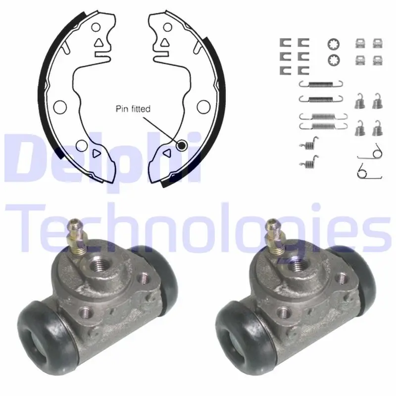 комплект спирачна челюст DELPHI              