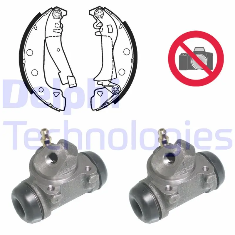 комплект спирачна челюст DELPHI              