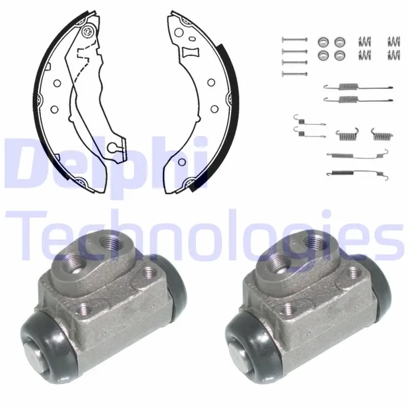 комплект спирачна челюст DELPHI              