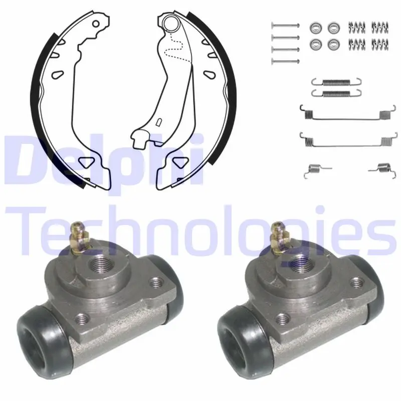 комплект спирачна челюст DELPHI              