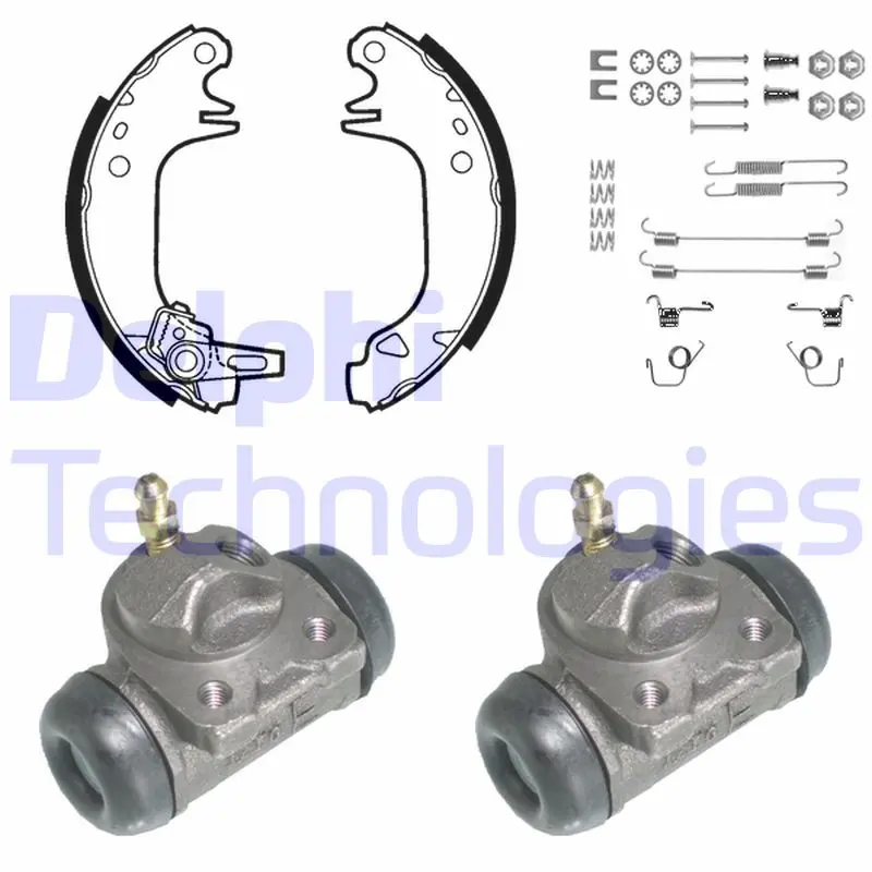 комплект спирачна челюст DELPHI              