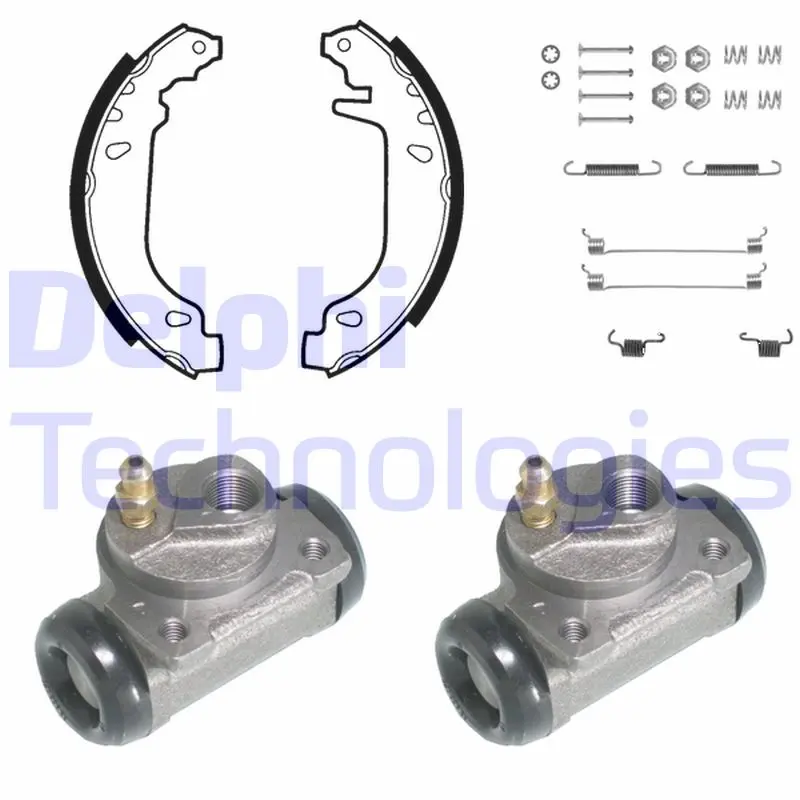 комплект спирачна челюст DELPHI              