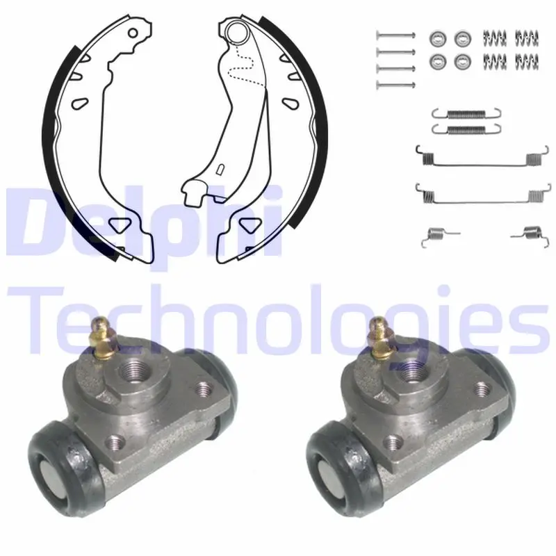 комплект спирачна челюст DELPHI              