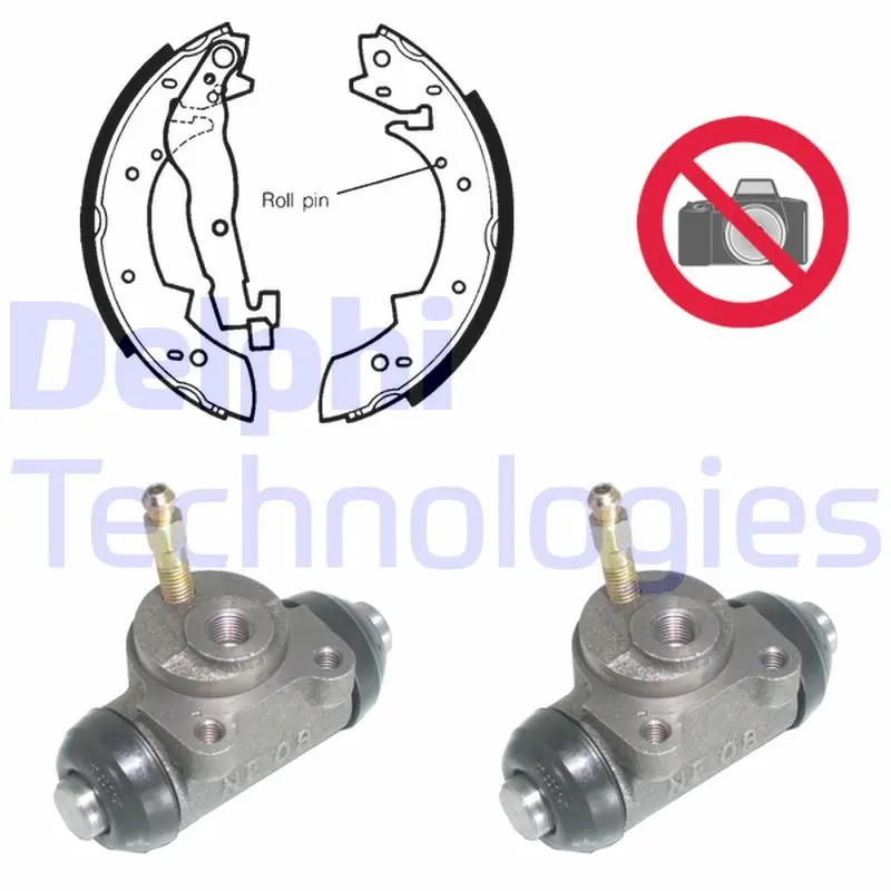 комплект спирачна челюст DELPHI              