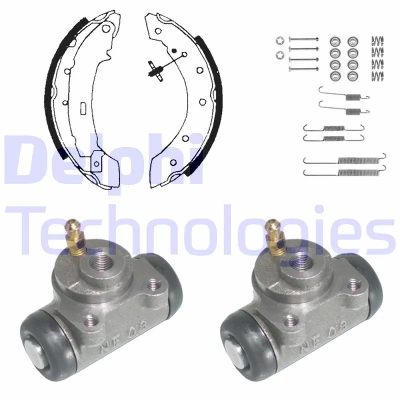 комплект спирачна челюст DELPHI              