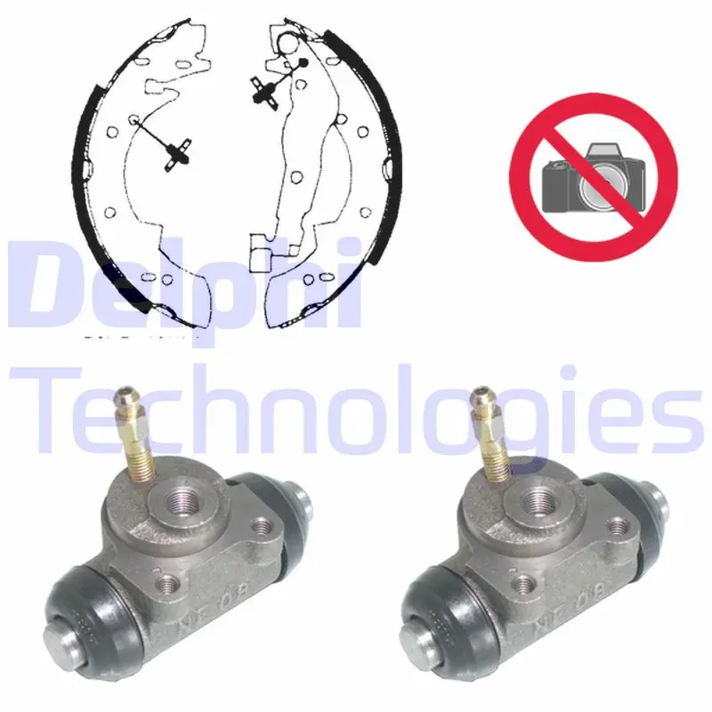 комплект спирачна челюст DELPHI              